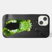 Unförmiger grüner Käfer iPhone Hülle (Rückseite (Horizontal))