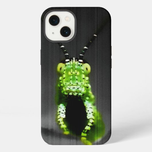 Unförmiger grüner Käfer iPhone Hülle (Rückseite)