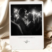 "Unforttable" Foto Dankeschön Karte