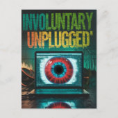 Unfreiwillige, nicht gesteckte Retro-Notebook-Eyeb Postkarte (Vorderseite)