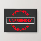 Unfreundlicher Button - Button für die farbige, ro (Vorderseite)