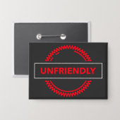 Unfreundlicher Button - Button für die farbige, ro (Vorderseite/Rückseite)