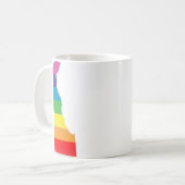 Unfreundlicher Stolz. gestreift. Kaffeetasse (Vorderseite Links)