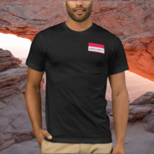 Unfreundliches Namensschild-Shirt – Subtiles Frech T-Shirt