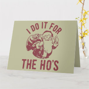 Unfreundliches Weihnachtsmann-Gesicht Ich mache es Karte