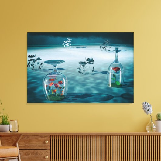 Unfrozen – Fragile Life Preserved Leinwanddruck (Insitu (Wohnzimmer))