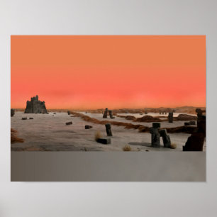 Unfruchtbarer Alienplanet Poster