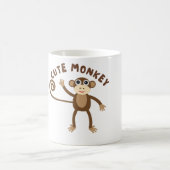 unfruchtbarer niedlicher Affe Kaffeetasse (Mittel)