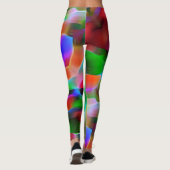 Unfruchtbarkeit und farbenfrohe Relief, grün domin Leggings (Rückseite)