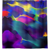 Unfruchtbarkeit und farbige Reliefs, Blau dominier Duschvorhang (Vorderseite)