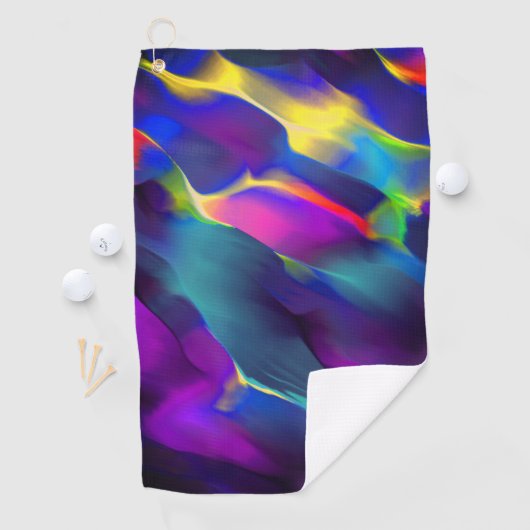 Unfruchtbarkeit und farbige Reliefs, Blau dominier Golfhandtuch (Insitu)