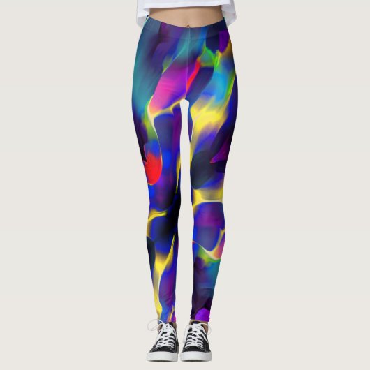 Unfruchtbarkeit und farbige Reliefs, Blau dominier Leggings (Vorderseite)