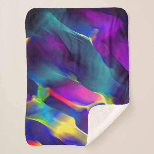 Unfruchtbarkeit und farbige Reliefs, Blau dominier Sherpadecke (Vorderseite)