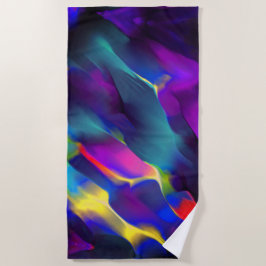 Unfruchtbarkeit und farbige Reliefs, Blau dominier Strandtuch