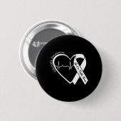 Unfruchtbarkeits-Bewusstseins-Herz Orange Ribbon I Button (Vorne & Hinten)