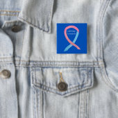Unfruchtbarkeitsbewusstsein Pink & Blue Ribbon But Button (Beispiel)