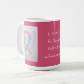 Unfruchtbarkeitsbewusstsein Ribbon Engel Custom Ta Kaffeetasse (Vorderseite Links)