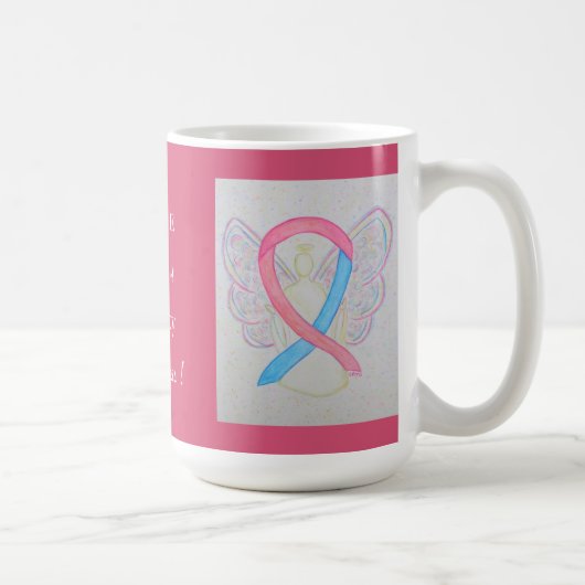 Unfruchtbarkeitsbewusstsein Ribbon Engel Custom Ta Kaffeetasse (Rechts)