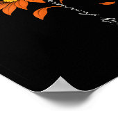 Unfruchtbarkeitsbewusstsein Suower Orange Band IVF Poster (Ecke)
