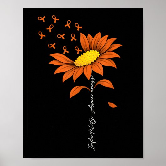 Unfruchtbarkeitsbewusstsein Suower Orange Band IVF Poster (Vorne)