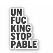Unfu*kingstopp Aufkleber (Vorderseite)