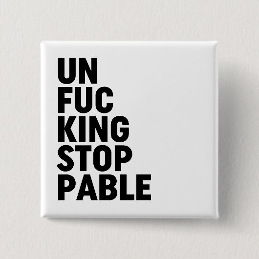 Unfu*kingstopp Button (Vorderseite)