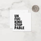 Unfu*kingstopp Mitteilungskarte (Vorderseite/Rückseite Beispiel)