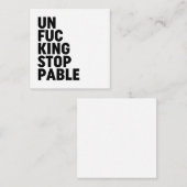 Unfu*kingstopp Mitteilungskarte (Vorne/Hinten)