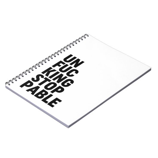 Unfu*kingstopp Notizblock (Linke Seite)