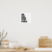 Unfu*kingstopp Poster (Küche)