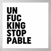 Unfu*kingstopp Poster (Vorne)