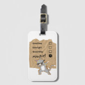 Unfug Katzen Gepäckanhänger (Vorderseite Vertikal)