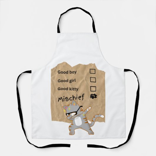 Unfug Katzen Schürze (Vorderseite)