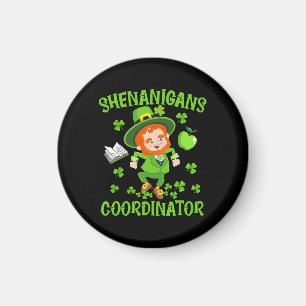 Unfug-Koordinator Lustiger Lehrer St. Patrick's Magnet