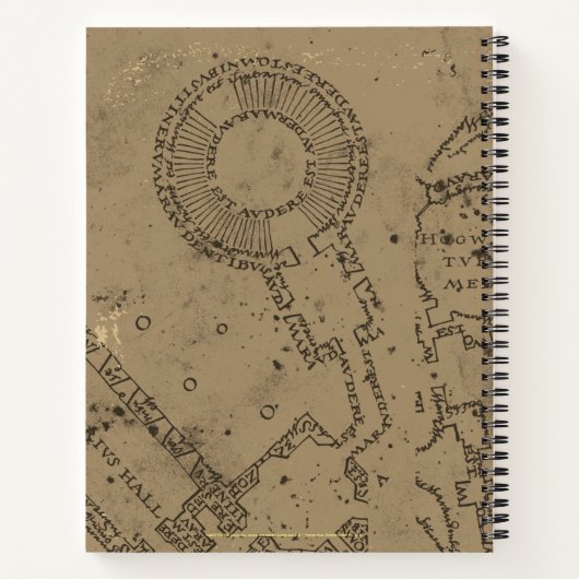 UNFUG MANAGED™ Harry Potters | Karten-Abdrücke Notizblock (Rückseite)