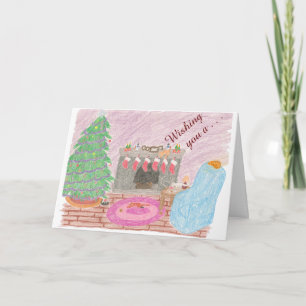 Unfug Miezekatze-mas (Weihnachten) Feiertagskarte