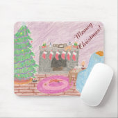 Unfug Miezekatze-mas (Weihnachten) Mousepad (Mit Mouse)