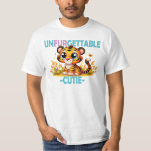Unfurgettable Süsse Spaß Pun. Baby Tiger Cartoon T-Shirt
