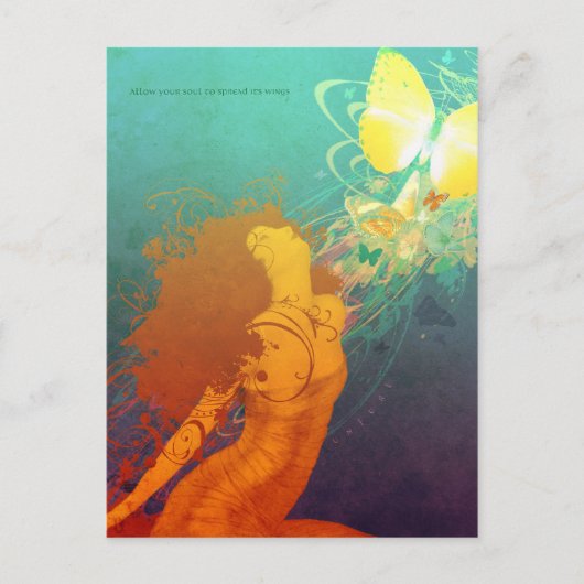 Unfurl (Postkarte) Postkarte (Vorderseite)