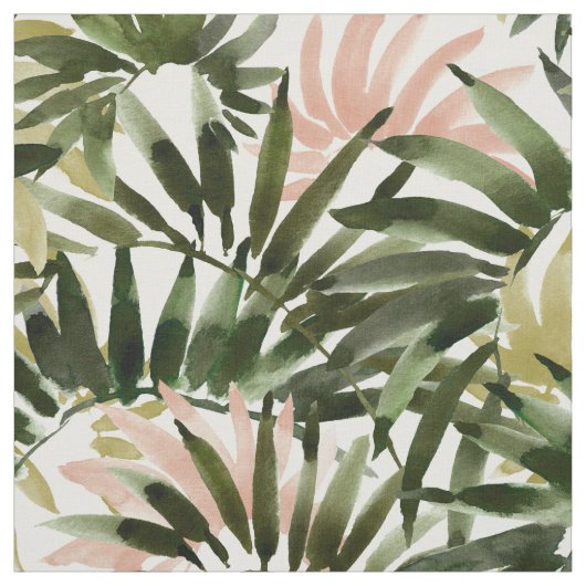 UNFURLING Tropical Palm Print Stoff (Muster)