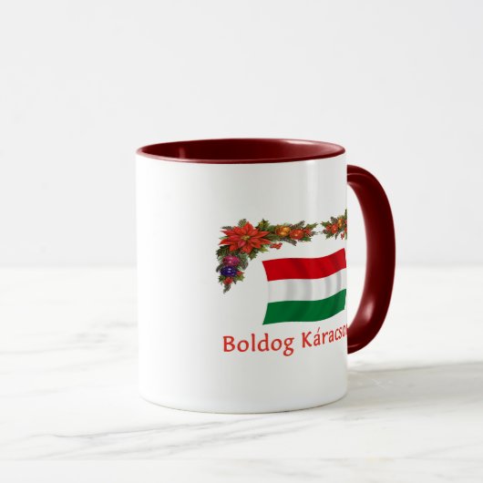 Ungar Boldog Karacsonyt Tasse (VorderseiteRechts)