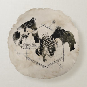 Ungar Horntail Drache Rundes Kissen