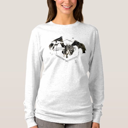 Ungar Horntail Drache T-Shirt (Vorderseite)