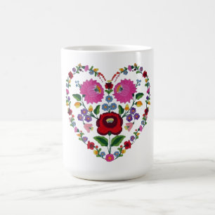 Ungar Kalocsai Herz Kaffeetasse