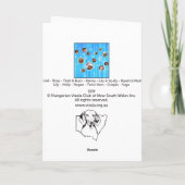 Ungar Vizsla Weihnachtskarte 009 Feiertagskarte (Rückseite)