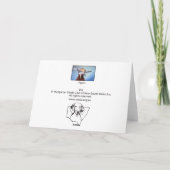 Ungar Vizsla Weihnachtskarte 011 Feiertagskarte (Rückseite)