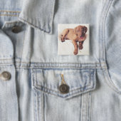 Ungar Vizsla Welpe Button (Beispiel)