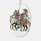 Ungargeächteter Keramikornament (Links)