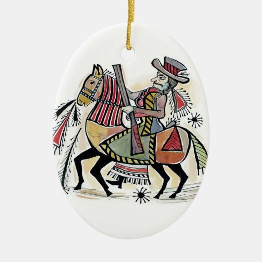 Ungargeächteter Keramikornament (Vorne)