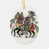 Ungargeächteter Keramikornament (Hinten)